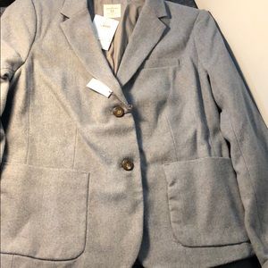 NWT Gap Sz12 Academy Blazer (gray/light blue)
